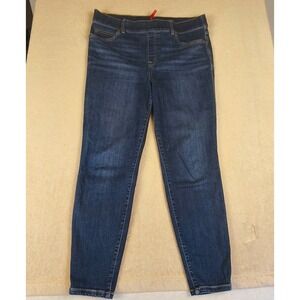 SPANX Womens XL High Rise Skinny Dark Wash Stretch Shaping Jeans